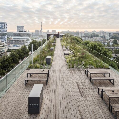 MOSO Bamboo X-treme terrasplanken dakterras in Amsterdam